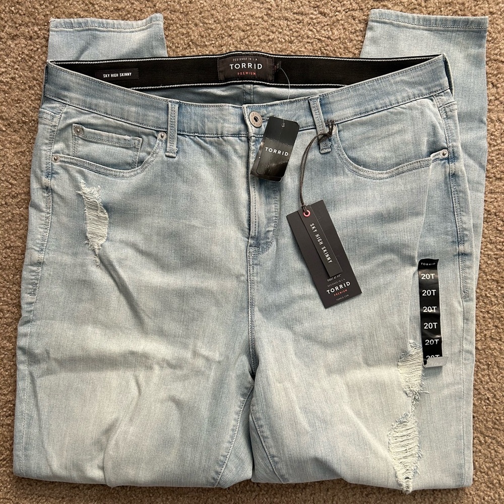 Torrid Sky High Skinny Womens Denim Jeans Size 20T